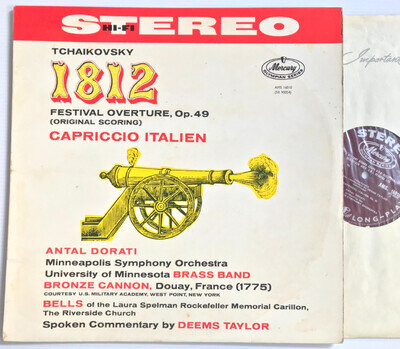 Tchaikovsky 1812 Capriccio Italien Antal Dorati Mercury Stereo AMS 16010 ED1