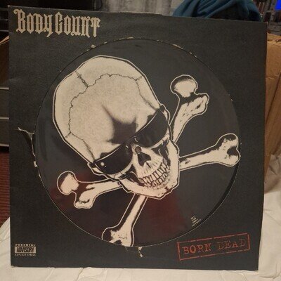 BODY COUNT - BORN DEAD Rare Picture Disc 1994 1st UK Press VINYL LP EX