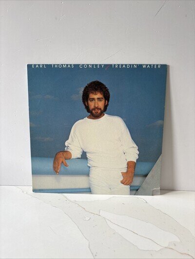Earl Thomas Conley Treadin' Water 1984 LP RCA AHL1-5175 Country EX/VG
