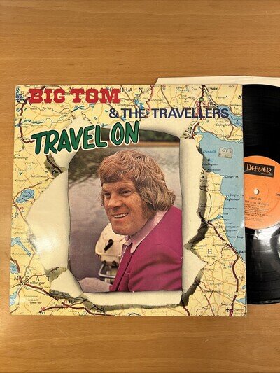 BIG TOM & THE TRAVELLERS VINYL TRAVEL ON 1977 Rare Irish country music