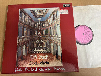 ZRG 776-8 Bach Orgelbuchlein Perter Hurford Alban Singers 3 LP Box TEST PRESSING
