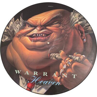 Warrant Heaven Picture Disc Vinyl 1989 LP CBS Rock