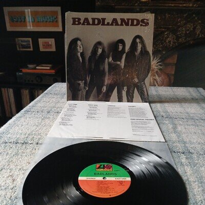 Badlands 1989 Titanium Atlantic Records FirstPres Original Black Vinyl 781 966-1