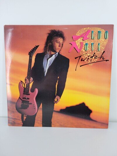 Aldo Nova: Twitch 1985 Portrait Records Promo Vinyl LP + OIS VG+/EX Hard Rock