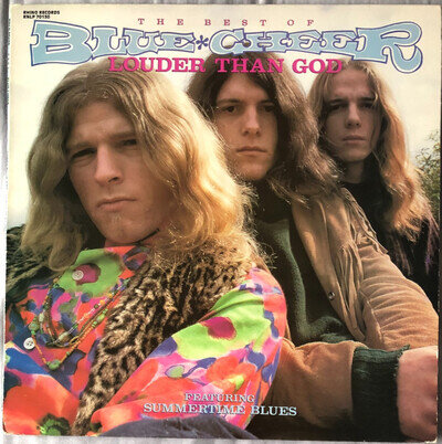 BLUE CHEER Louder Than God (Best Of) Vinyl LP Hard Psychedelic Rock Rhino 1986