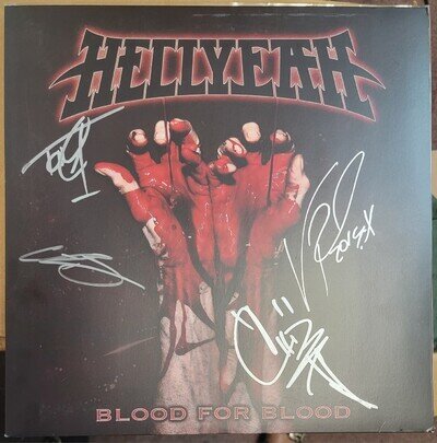 HELLYEAH Blood for Blood LP AUTOGRAPHED / SIGNED By ALL! 2014