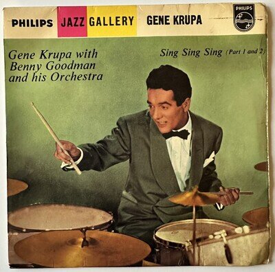 Gene Krupa w/ Benny Goodman and his Orchestra 'Sing, Sing, Sing' EP 1956 EX/VG