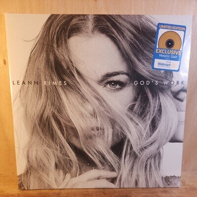 LEANN RIMES GOD'S WORK Limited Edition Metallic Gold Vinyl