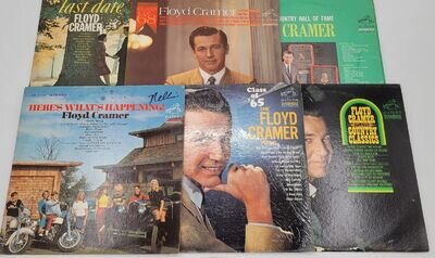 Vintage Floyd Cramer Vinyl LP Six Album Bundle