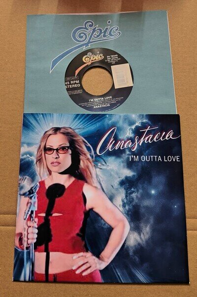 ANASTACIA - I'M OUTTA LOVE - 7" US VINYL SINGLE 45 EX - FREE CUSTOM PIC SLEEVE