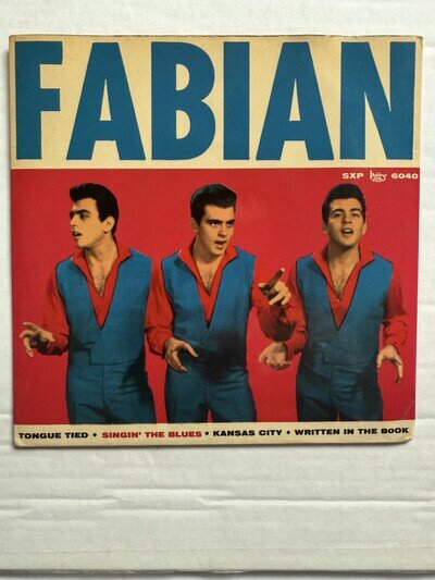 Fabian Sonet 1961 Sweeden EP 7” 45rpm. Red Vinyl SXP 6040