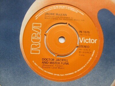 Jackie McLean "Doctor Jackyll & Mister Funk" RCA UK 7" Single EX!