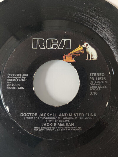 Jackie McLean - Doctor Jackyll and Mister Funk - 7" vinyl