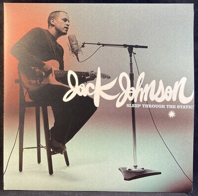 JACK JOHNSON Sleep Through The Static 2008 Original 2LP Vinyl