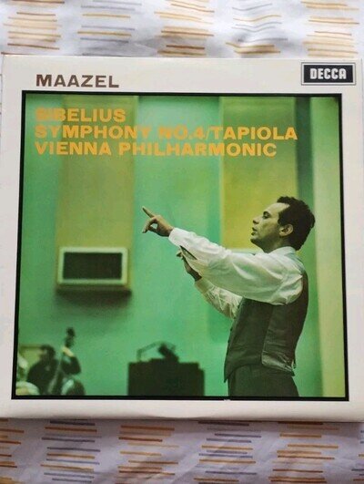 Rare SXL 6365 WB Sibelius Symp no. 4 Tapiola Lorin Maazel NEAR MINT Decca ED3 WB