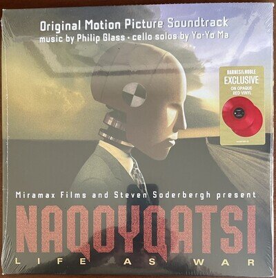 NAQOYQATSI Life As War (Soundtrack) Philip Glass YO-YO MA 2 RED Vinyl New Sealed