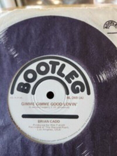 Brian Cadd "Gimme Gimme Good Lovin'" 1975 BOOTLEG 7" Oz 45rpm