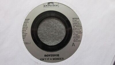 Boyzone Isn't it a Wonder 7" 1997 **EX**