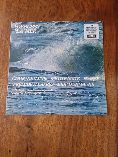 Debussy La Mer Vinyl Lp 12 Inch