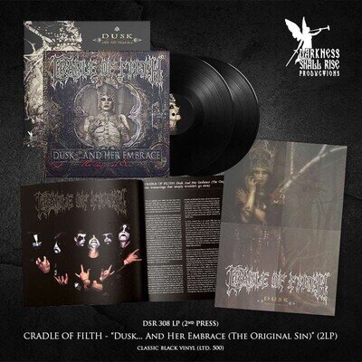 CRADLE OF FILTH DUSK AND HER EMBRACE (THE ORIGINAL SIN) (2ND PRESS BLACK VINYL)