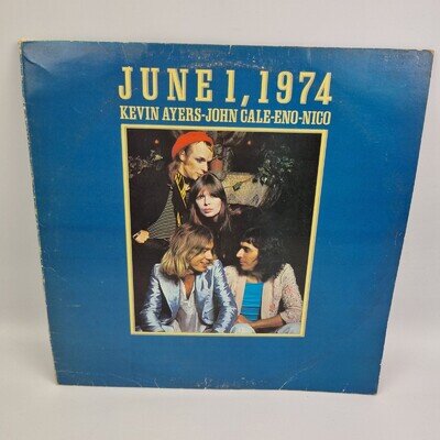 Kevin Ayers, John Cale, Eno, Nico : June 1, 1974 UK '74 12" vinyl LP VG/VG A1/B1