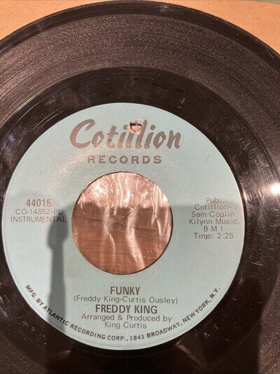 Freddy King Funky 7 Inch Single Cotillion Records
