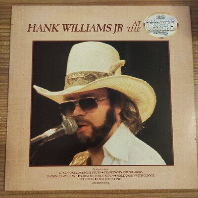 Hank Williams Jr At The Country Store Vinyl LP - Vinyl Excellent, Sleeve VG