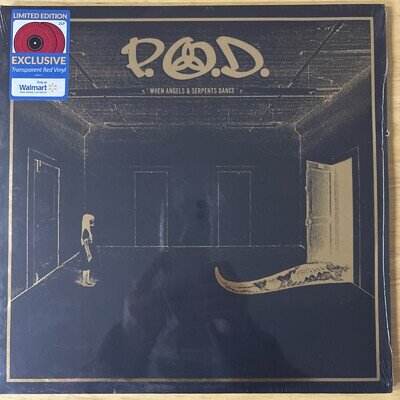 P.O.D. When Angels & Serpents Dance 2LP Transparent Red Vinyl Record