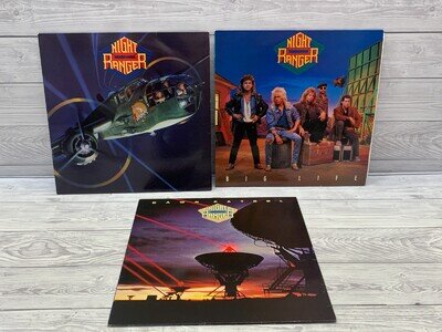 Night Ranger Vinyl LP Bundle (3 Records) | 7 Wishes, Big Life, Dawn Patrol etc