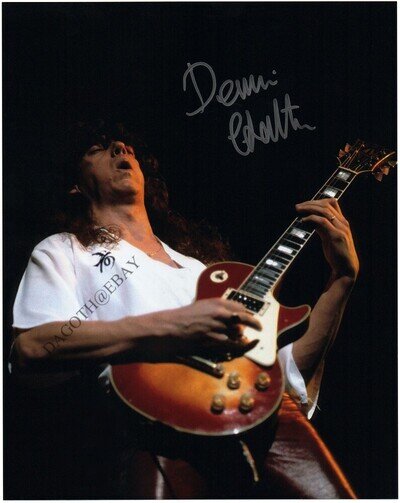 IRON MAIDEN 8x10 Photo DENNIS STRATTON Guitarist 1980 Prowler Autograph / SIGNED