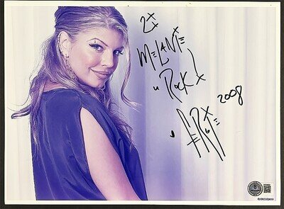 2008 -FERGIE- BECKETT BAS Signed/Autograph/Auto 8x10 Music Photo-BLACK EYED PEAS