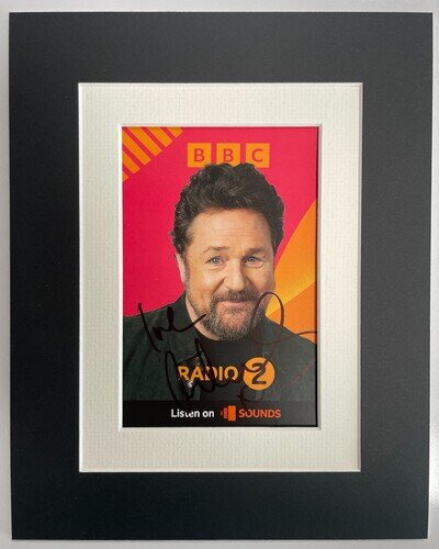 Michael Ball Signed Autograph 10x8 photo display Radio 2 Music Theatre Les Mis