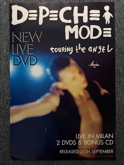 COOL RARE 72x51cm VINTAGE BILLBOARD POSTER - DEPECHE MODE TOURING THE ANGEL 2006