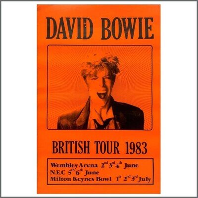 David Bowie 1983 Tour Poster (UK)