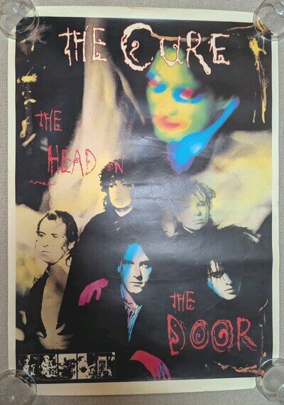 The Cure vintage 80s poster - Head On The Door era.