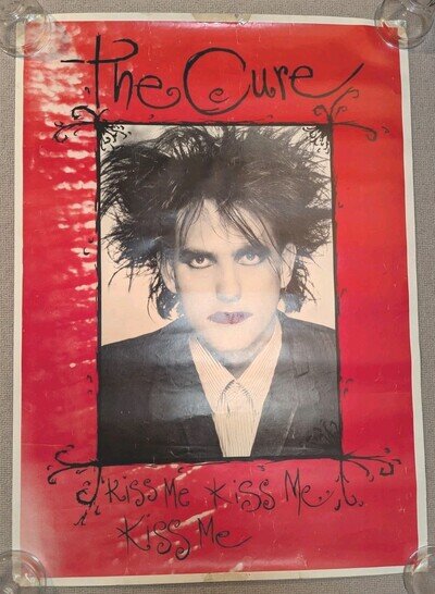 The Cure vintage 80s poster - KMKMKM era Why can't I be you.