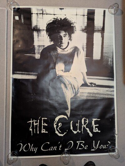 Huge The Cure vintage 80s poster - Disintegration era but using HOTD and KM font