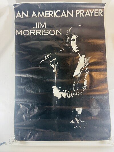 Jim Morrison The Doors HUGE VINTAGE American Prayer Poster 59"x40"