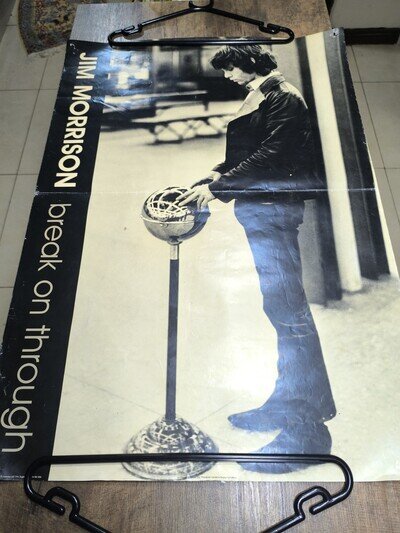 Rare Original Vintage Poster Jim Morrison The Doors Break Through 1996 Pin-up