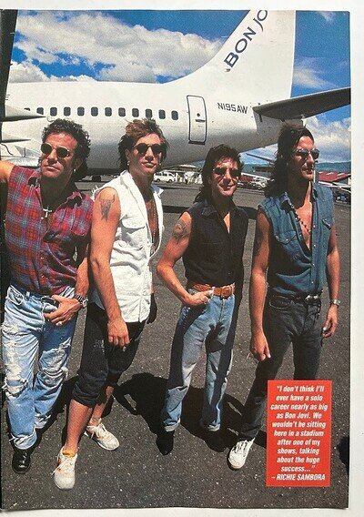 BON JOVI - 1994 Full page UK magazine poster