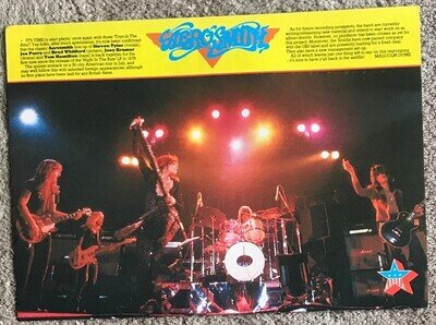 AEROSMITH - 1984 full page UK magazine poster