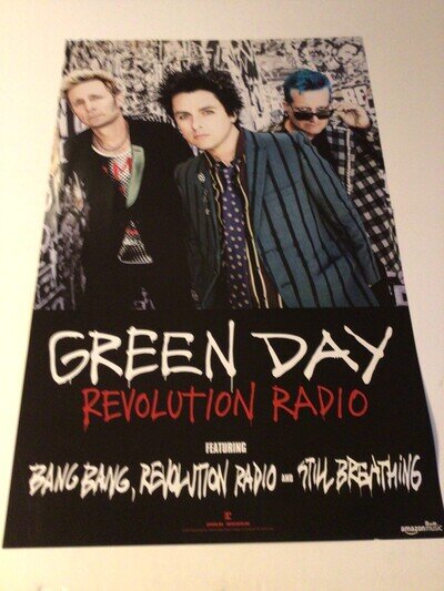 GREEN DAY -Revolution Radio- PROMO 2-sided POSTER 14” x 22”