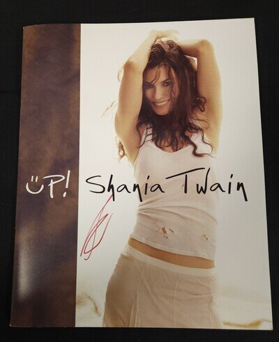 Shania Twain 2004 Up Tour Program Autographed by Shania.