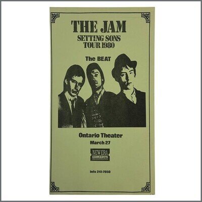 The Jam Setting Sons Ontario Theatre 1980 Concert Poster (USA)
