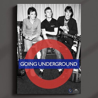 The Jam - Going Underground Promotion Poster MULTI-PRINT or Three FRAMED Options