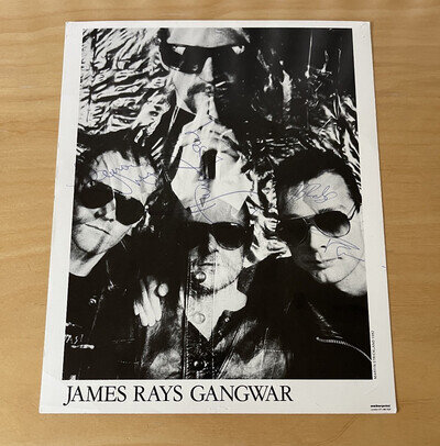 RARE James Rays Gangwar - signed autograph photograph from 90's sisters of mercy