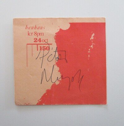 Bauhaus Peter Murphy Autograph Signed Concert Ticket LCR 24th October
