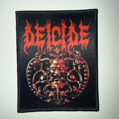 Deicide “Once Upon the Cross” Rectangle Woven Patch (10.5cm x 8.5cm) Brand New