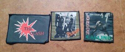 The Clash 3 x sew-on patches joe strummer see info
