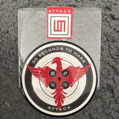THIRTY SECONDS TO MARS Attack LTD EDITION NUMBERED (567) Nr MINT 7” Picture Disc